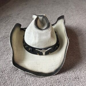 Fluffy Sense Straw Cattleman Cowgirl Hat